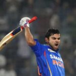 HD wallpaper: Cricket Bat And Ball, red cricket ball and brown wooden ...